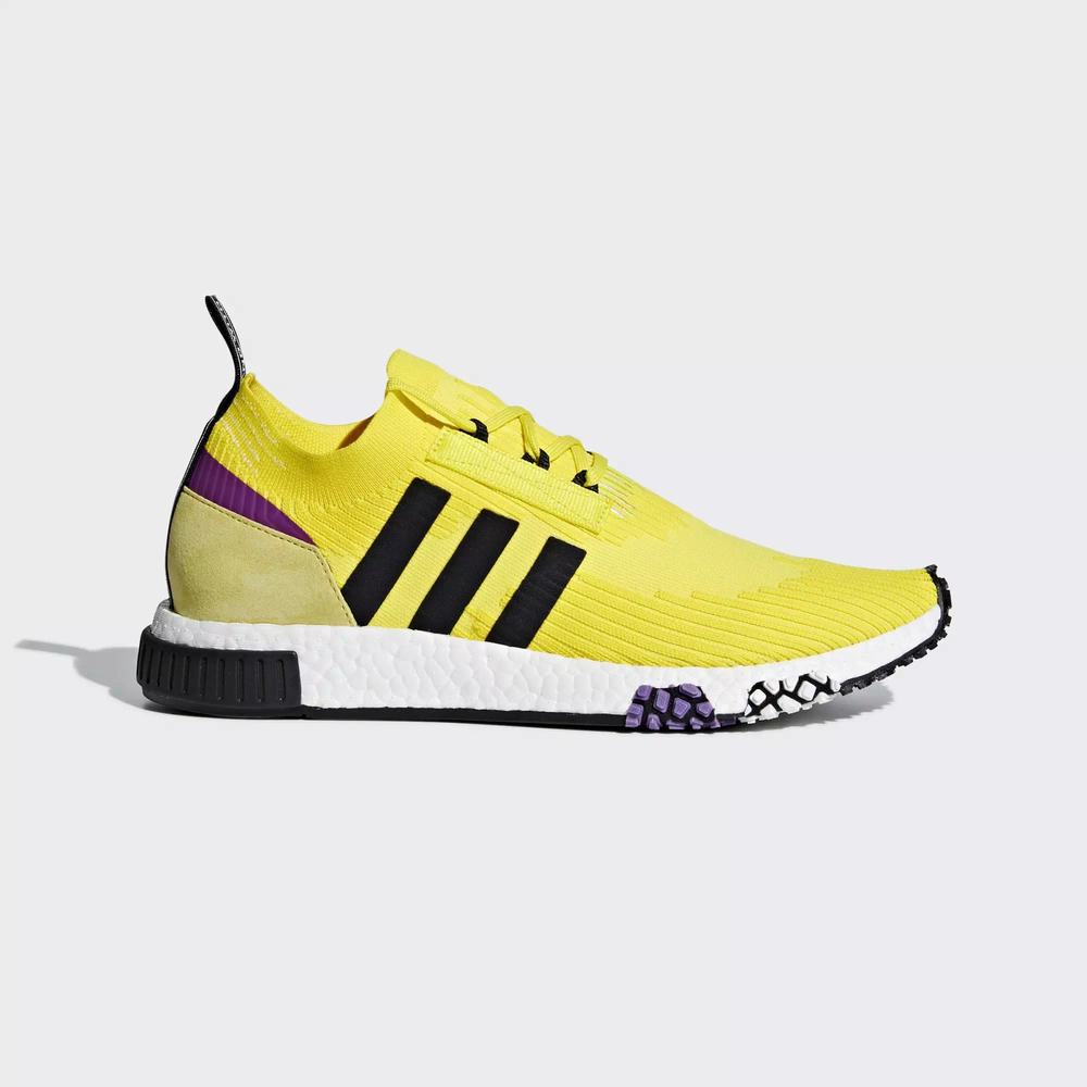 Adidas NMD Racer Primeknit Tenis Amarillos Para Hombre (MX-49236)